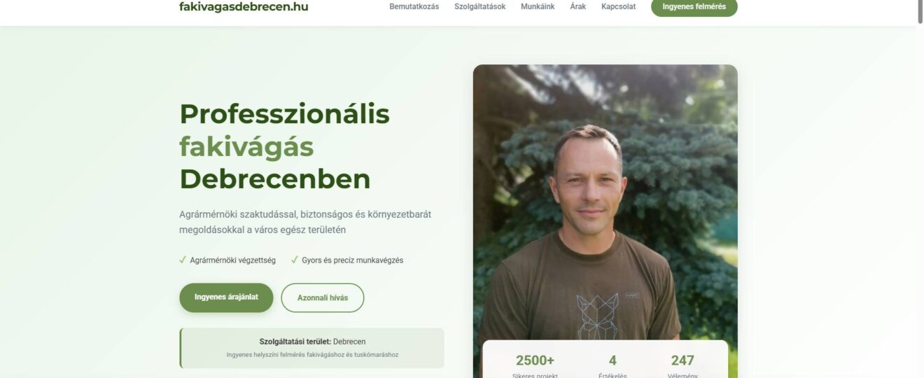 fakivágás debrecen